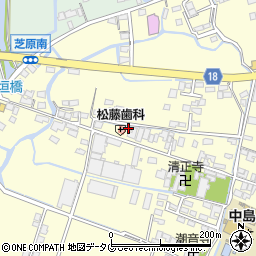 福岡県柳川市大和町中島143周辺の地図