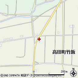 福岡県みやま市高田町竹飯2071周辺の地図
