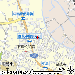 福岡県柳川市大和町中島519周辺の地図