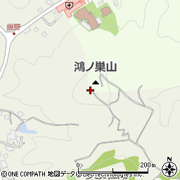 鴻ノ巣山周辺の地図