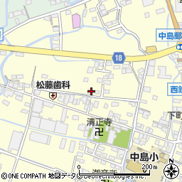 福岡県柳川市大和町中島118周辺の地図