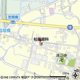 福岡県柳川市大和町中島122-2周辺の地図