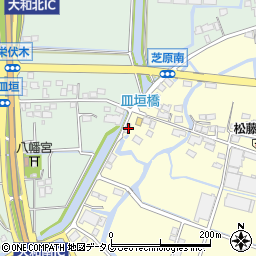 福岡県柳川市大和町中島402周辺の地図