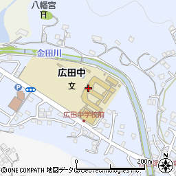 佐世保市立広田中学校周辺の地図