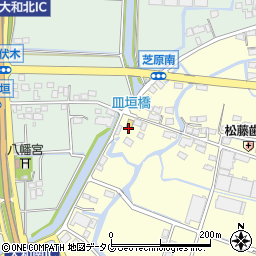 福岡県柳川市大和町中島404周辺の地図