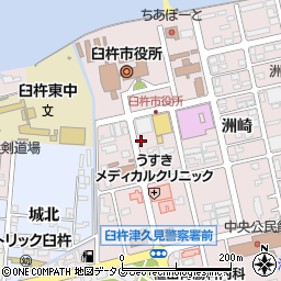 大分県臼杵市洲崎周辺の地図