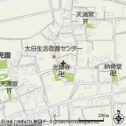 福岡県みやま市高田町竹飯1196周辺の地図