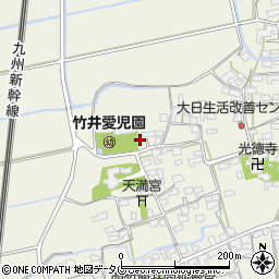福岡県みやま市高田町竹飯1288周辺の地図