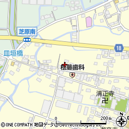 福岡県柳川市大和町中島123周辺の地図