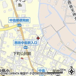 福岡県柳川市大和町中島525周辺の地図