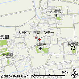 福岡県みやま市高田町竹飯1193周辺の地図