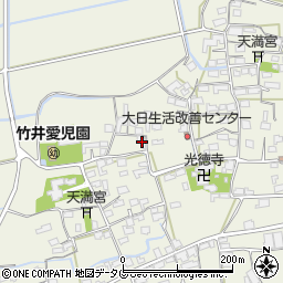 福岡県みやま市高田町竹飯1262周辺の地図