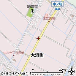 福岡県柳川市大浜町265周辺の地図