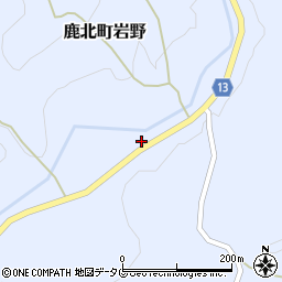 熊本県山鹿市鹿北町岩野1966周辺の地図