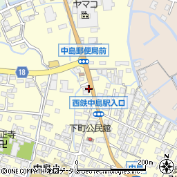 福岡県柳川市大和町中島7周辺の地図