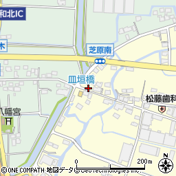福岡県柳川市大和町中島417周辺の地図