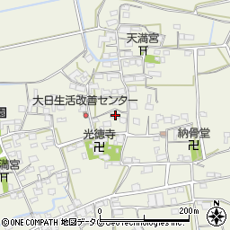 福岡県みやま市高田町竹飯1199周辺の地図