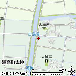 福岡県みやま市瀬高町太神1984周辺の地図