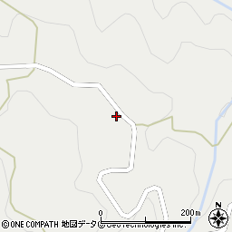大分県日田市中津江村栃野1911周辺の地図