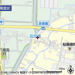 福岡県柳川市大和町中島416周辺の地図