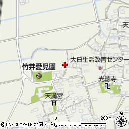 福岡県みやま市高田町竹飯1275周辺の地図