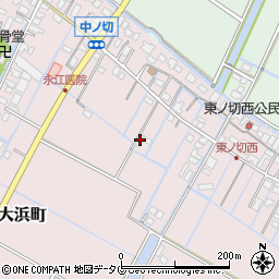 福岡県柳川市大浜町209周辺の地図
