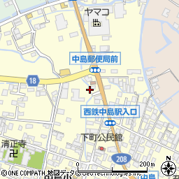 福岡県柳川市大和町中島81周辺の地図