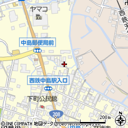 福岡県柳川市大和町中島486周辺の地図