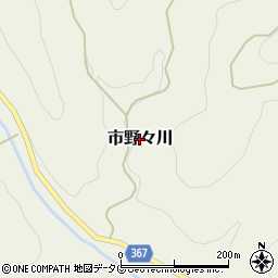 高知県黒潮町（幡多郡）市野々川周辺の地図