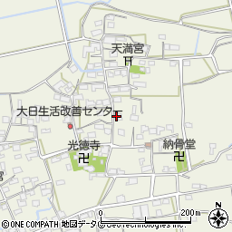 福岡県みやま市高田町竹飯1117周辺の地図