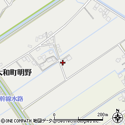福岡県柳川市大和町明野1413周辺の地図