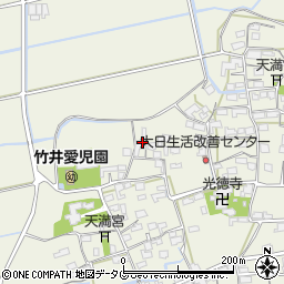 福岡県みやま市高田町竹飯1266周辺の地図
