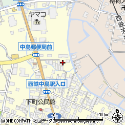 福岡県柳川市大和町中島485周辺の地図