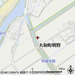 福岡県柳川市大和町明野1512周辺の地図