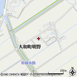 福岡県柳川市大和町明野1486周辺の地図