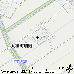 福岡県柳川市大和町明野1473周辺の地図