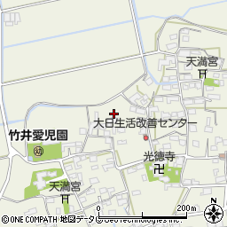 〒835-0135 福岡県みやま市高田町竹飯の地図