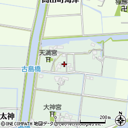 福岡県みやま市瀬高町太神1818周辺の地図