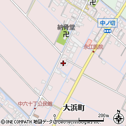福岡県柳川市大浜町316-1周辺の地図