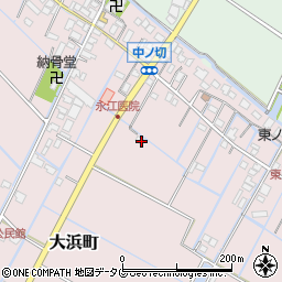 福岡県柳川市大浜町264周辺の地図