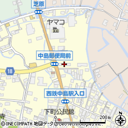 福岡県柳川市大和町中島483-18周辺の地図