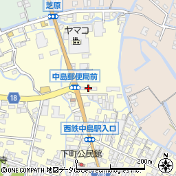 福岡県柳川市大和町中島483-18周辺の地図