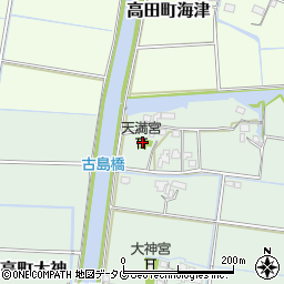 福岡県みやま市瀬高町太神1778周辺の地図