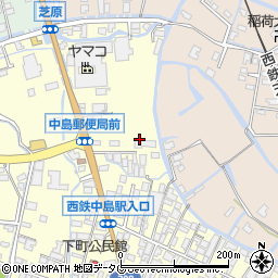 福岡県柳川市大和町中島482周辺の地図