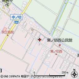 福岡県柳川市大浜町201周辺の地図