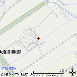福岡県柳川市大和町明野1412周辺の地図