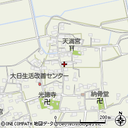 福岡県みやま市高田町竹飯1092周辺の地図