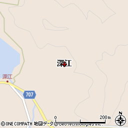 大分県臼杵市深江周辺の地図