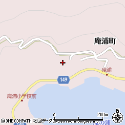 長崎県佐世保市庵浦町1352周辺の地図