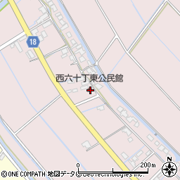 福岡県柳川市大浜町1058周辺の地図